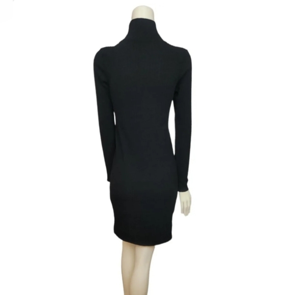 Aritzia Wilfred Free Knit Black High Neck Dress - Picture 6 of 11